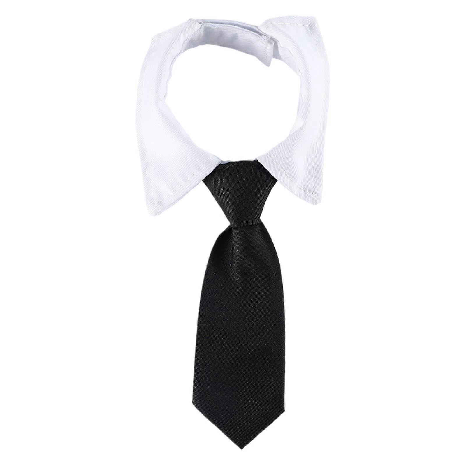 Bandana collar with bow, dog collar with black