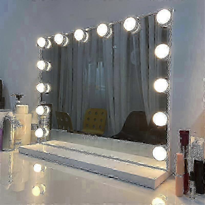 2025 Mirror light kit with 14 light bulbs for dressing table, dimmable Hollywood LED mirror, USB dressing light with switch and cable, 3 colours Just