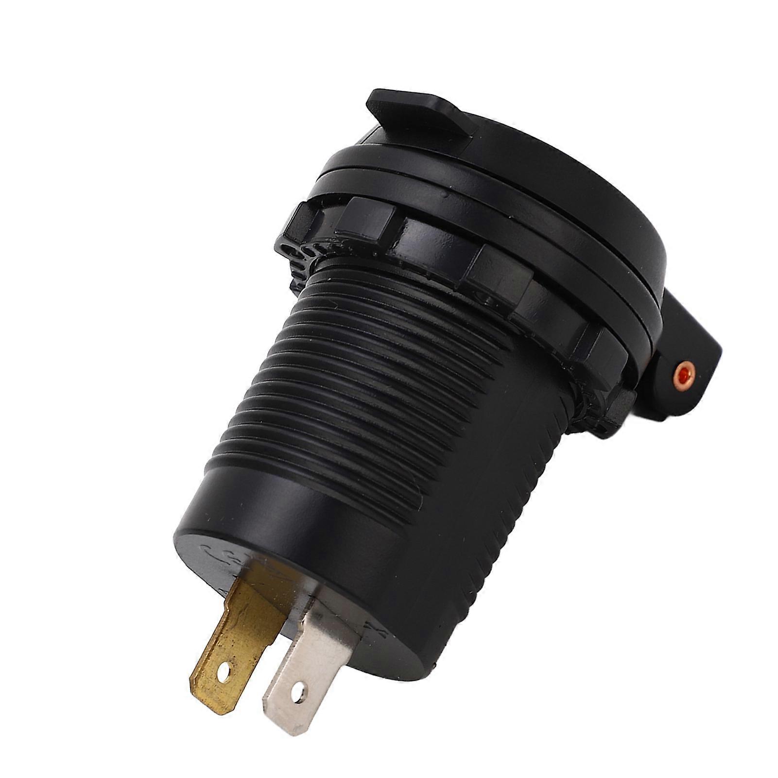 12V USB Charger PD Type QC 3.0 IP66 Waterproof Fast Charging Intelligent Identification for Motorcycle Boat RV ATV 