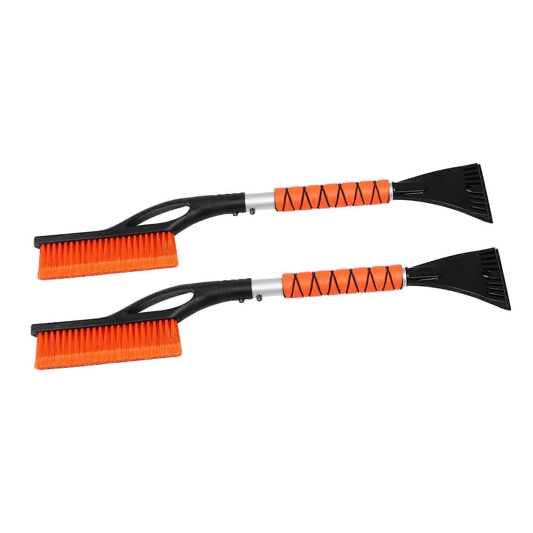 Car Ice Scraper Two-Piece Extendable Snow Brush For Windshield And Windows Multifunctional Snow Removal Tool
