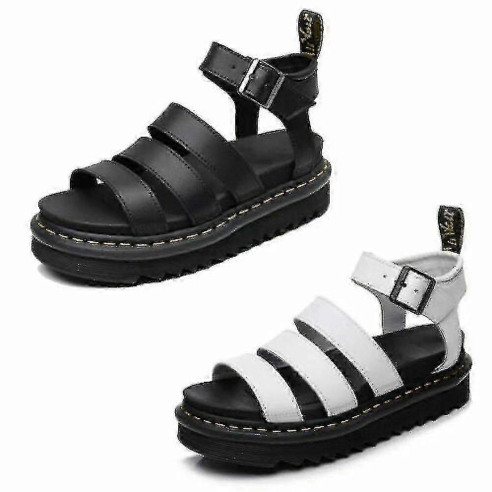 Dámské robustní sandály s tlustou podrážkou Strappy Block Heel Flatform boty Letní velikost