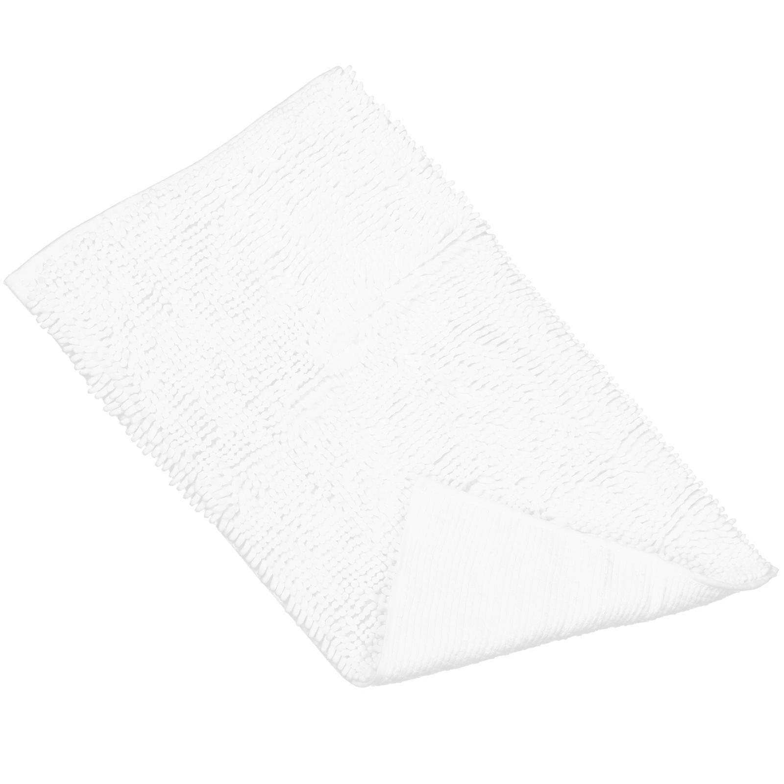 Floor Rug Bathroom Area Rug Water Absorbent Anti-Skid Ivory 82x50x1.1Cm 1Set