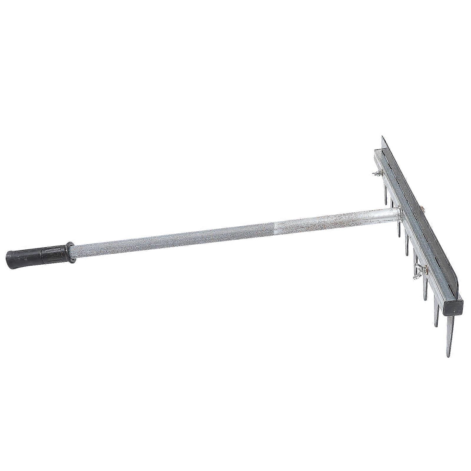 Aluminum Alloy Dust Rake with AntiSlip Handle for Home Use Lightweight and Durable 1 Piece Silver