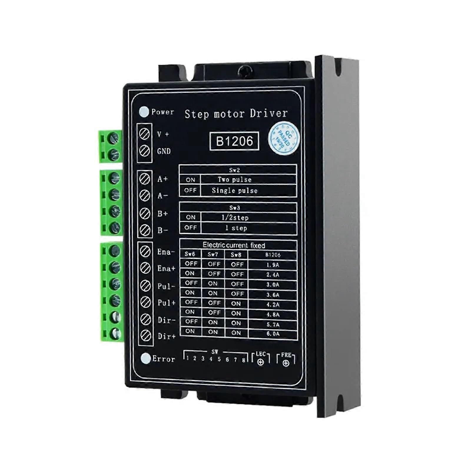 B1206 Stepper Motor Driver 2-Phase 120V 6A Halving Driver Compatible with Stepper Motors for Precision Control