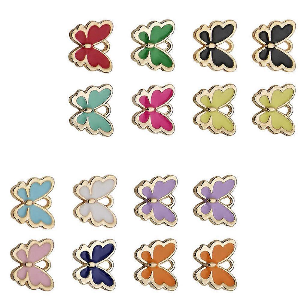 Alloy Butterfly Pendants Set 100pcs DIY Jewelry Making Craft Accessories for Earrings, Necklaces, and Handmade Projects
