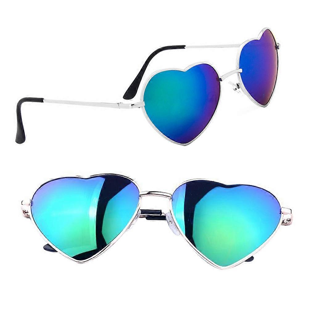 Cupid Heart-Shaped Sunglasses with Thin Light PC Frames for Wearing Multi Color Protects from