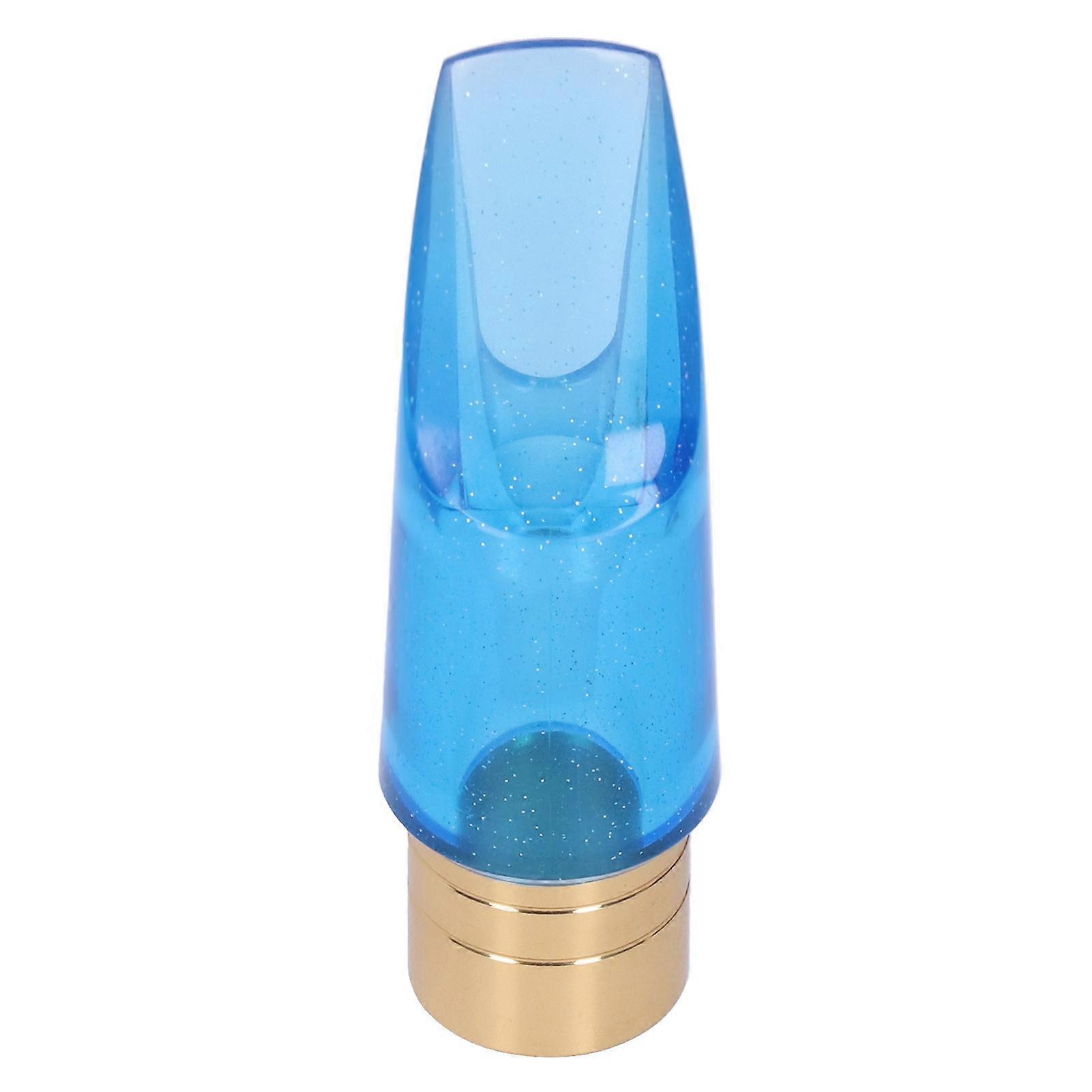 Saxophone Mouthpiece Bb Alto ABS Blue Transparent Wind Instrument Accessories Replacement