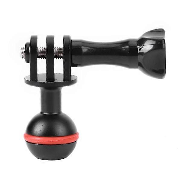 סגסוגת אלומיניום עגול כדור מהדק הר, תושבת ראש כדור שחור למצלמת ספורט, אביזר צילום