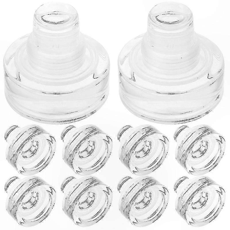 10 Pack Glass Wine Stopper with T-Shaped Design for Reusable Bottle Sealing Solution