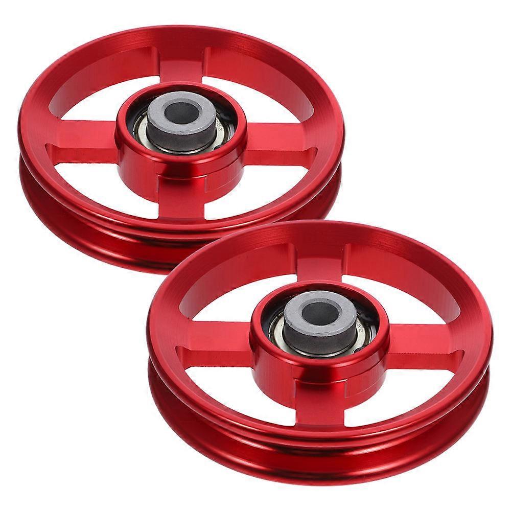 Gym Pulley Wheel Aluminium Alloy Fitness Pulley Wheel For Fitness Training Versatile Firm Construction 2Set