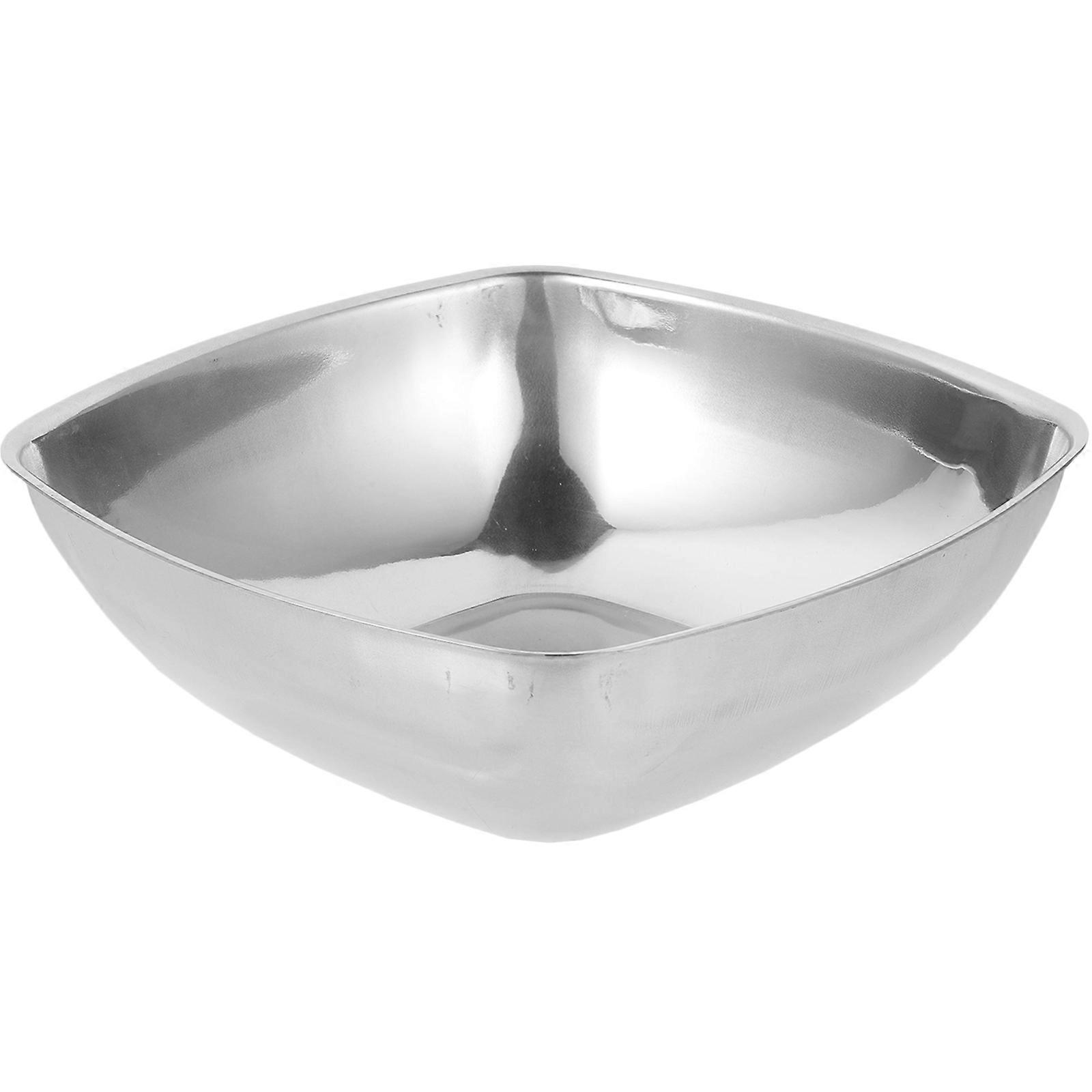 Stainless Steel Mixing Bowl for Storage with Smooth Rim and Outstanding Craftsmanship Silver 7.5 Inch