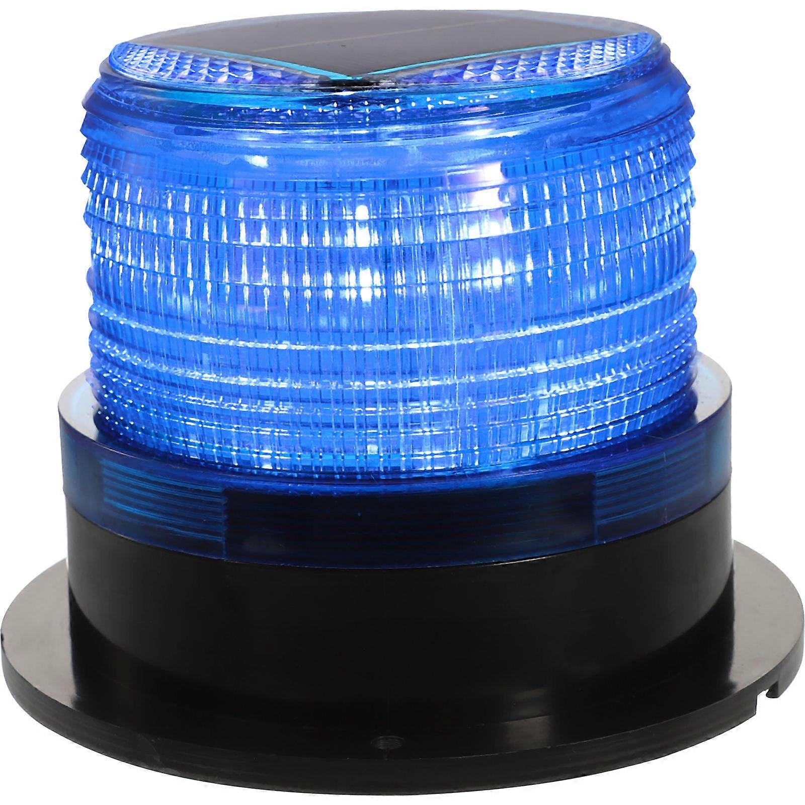 Solar Powered Magnetic Strobe Light, High Intensity Emergency Warning Light for Trucks, Forklifts, School Buses, and Engineering Vehicles, Compact &