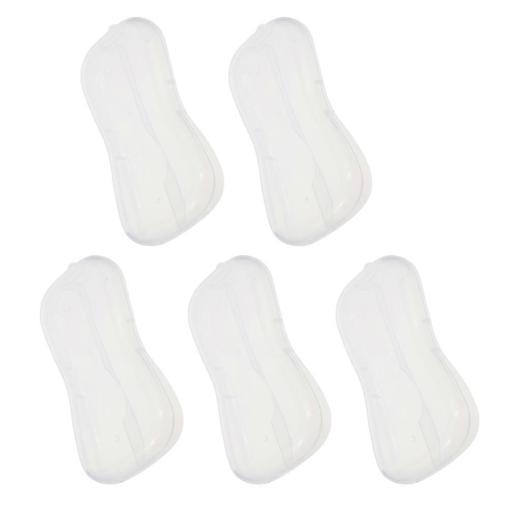 Portable Baby Spoon Case for Storage Use Keeps Fork and Spoon Clean Safe from Dust 5pcs Transparent PP Plastic