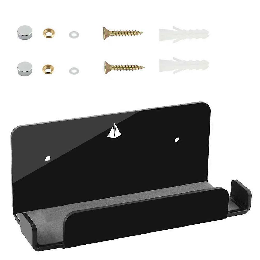 Black Wall Mount Shelf Acrylic for Storing Switch Floating Stand