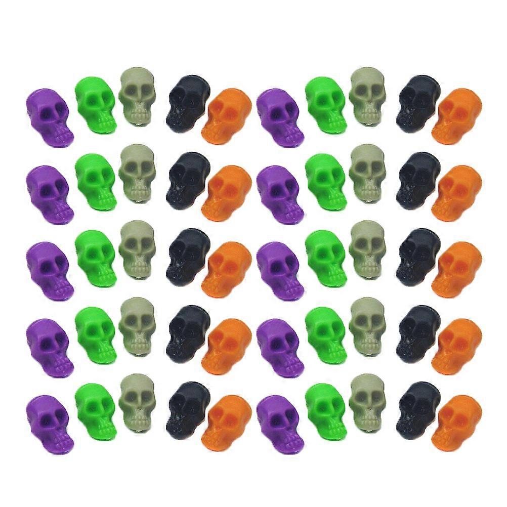 Tricky Halloween Skull Shape Accessory For Kids Party Favors DIY Gift 50Pcs