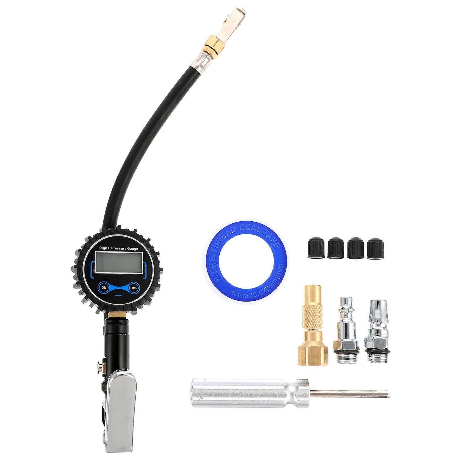 Portable Tire Inflator For Car 1 Set Suitable For Motorcycle Drivers 18X7.5cm Quick Connect Function