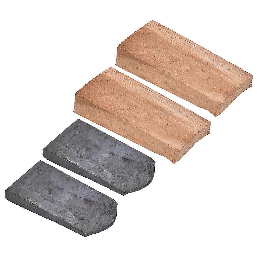 Garden Hoe Parts Replacement with Strong Iron and Wood Material for Durable Use 4pcs