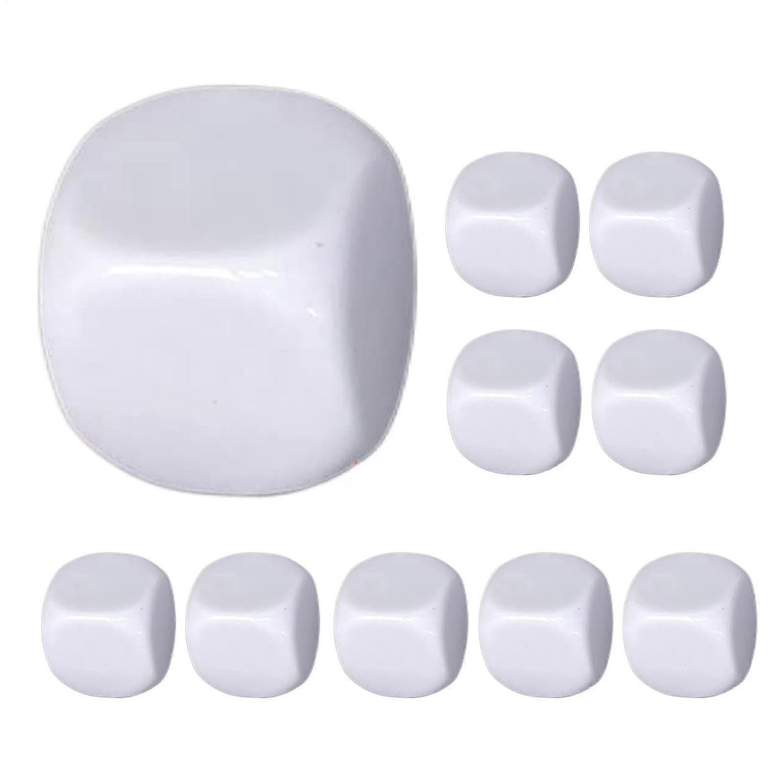 Acrylic Cubes, Ten Pack, Dry Erase Blocks, 16 mm, Reusable Counting Cubes For Classroom Math