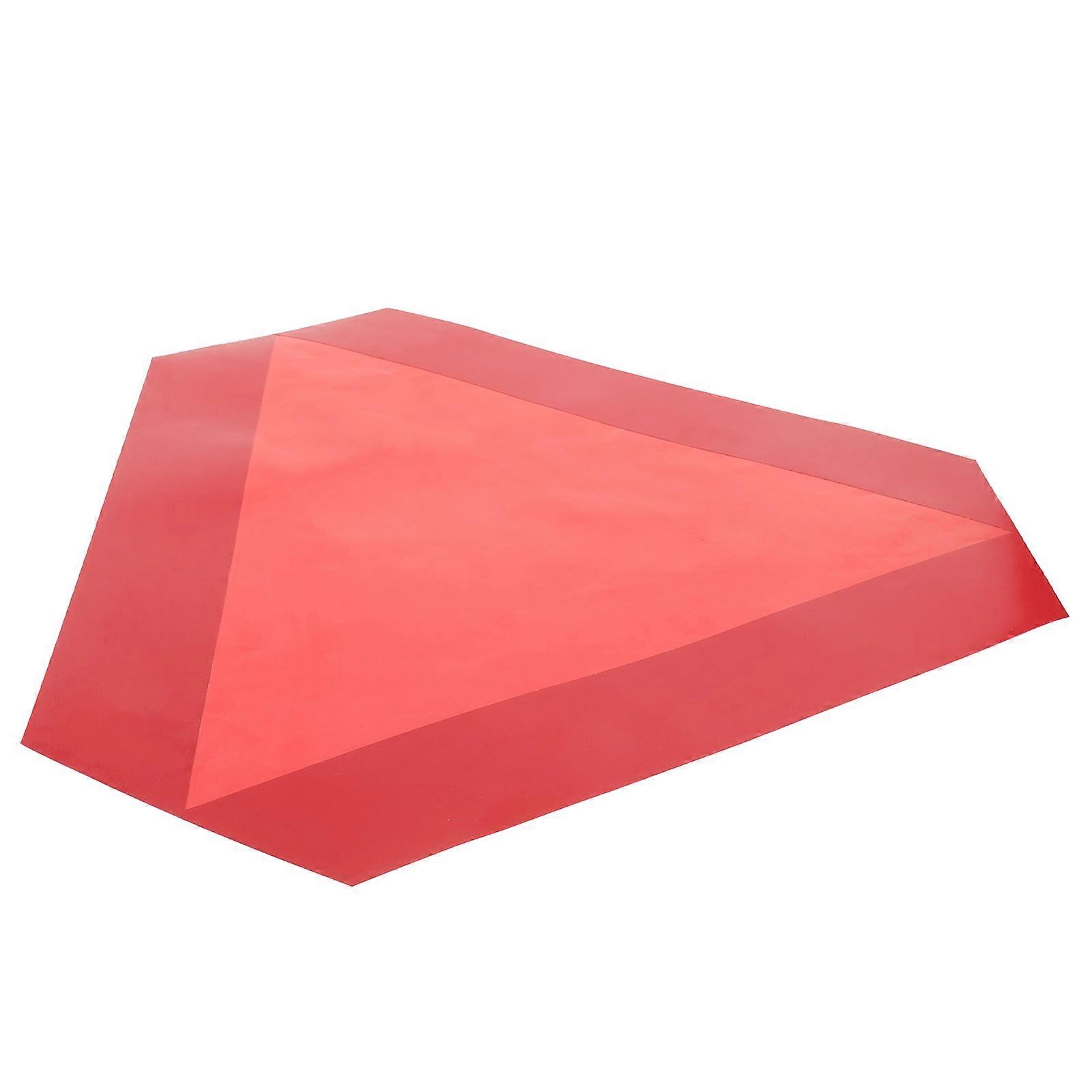 Triangle Reflective Vehicle Sign For Trucks Safety Signage Adverse Weather Conditions Self-Adhesive Backing 1Pack
