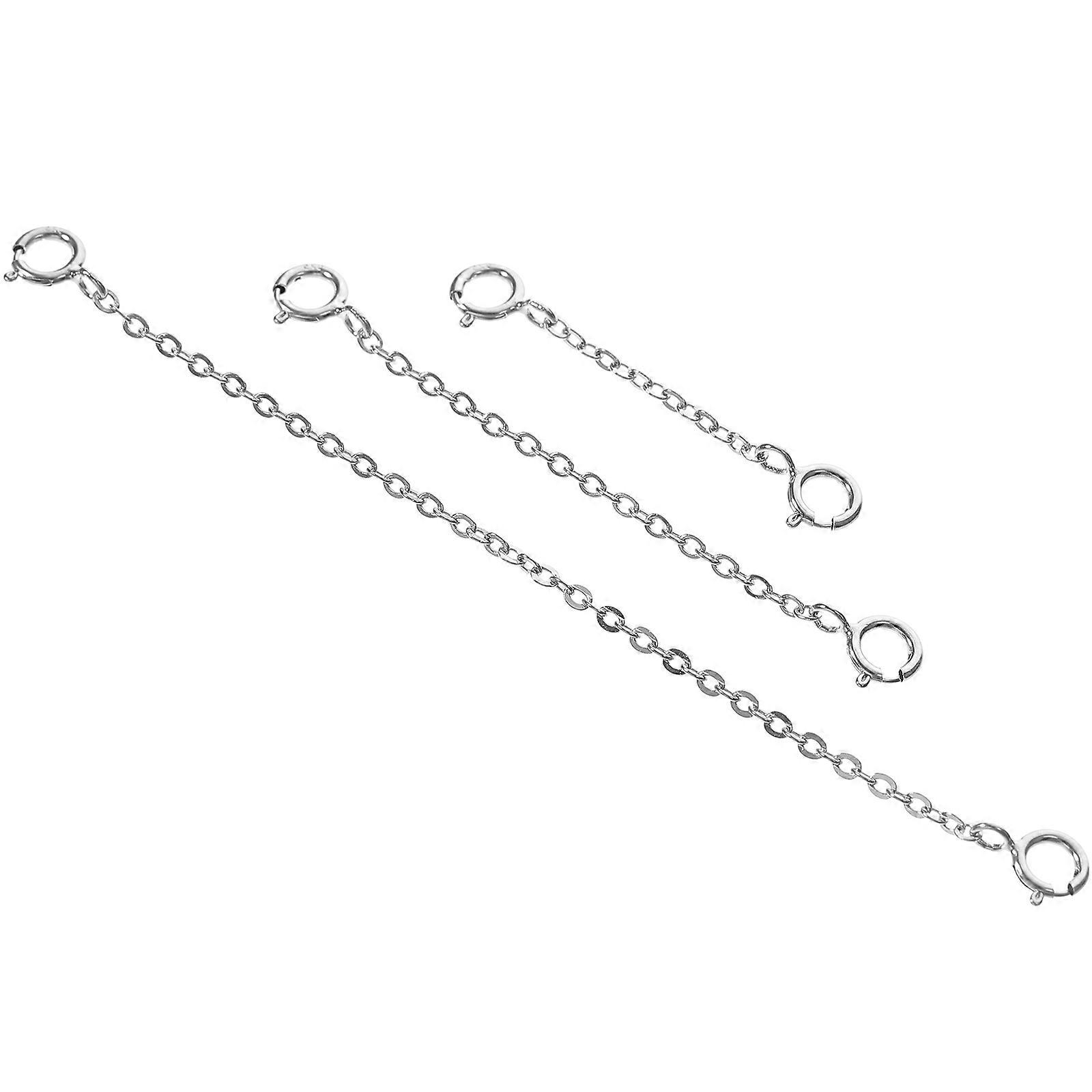 3pcs DIY Extender Chains Bracelets Making Chains Jewelry DIY Chains Material
