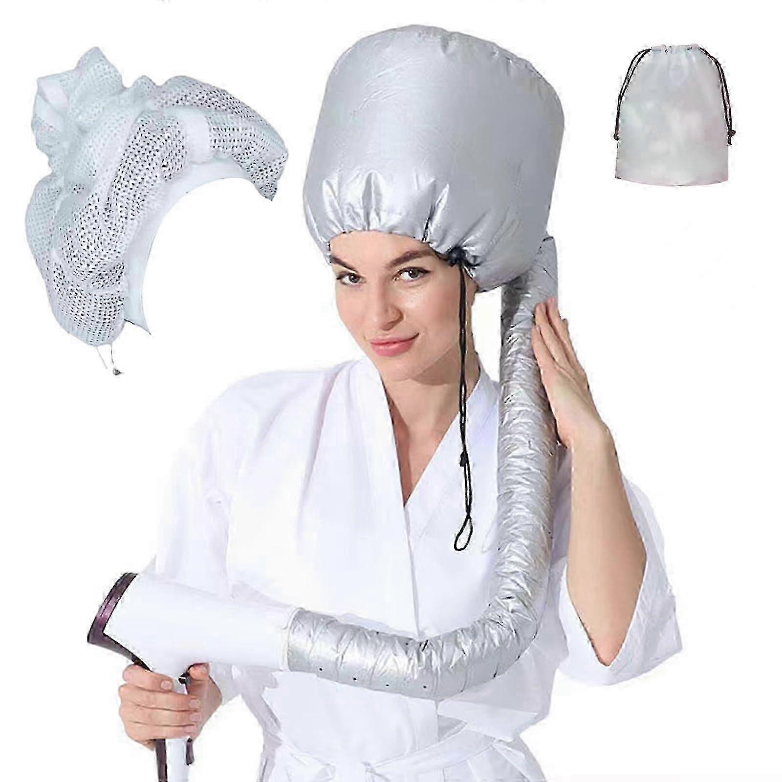 Adjustable Net Plopping Hat for Drying Curly Hair