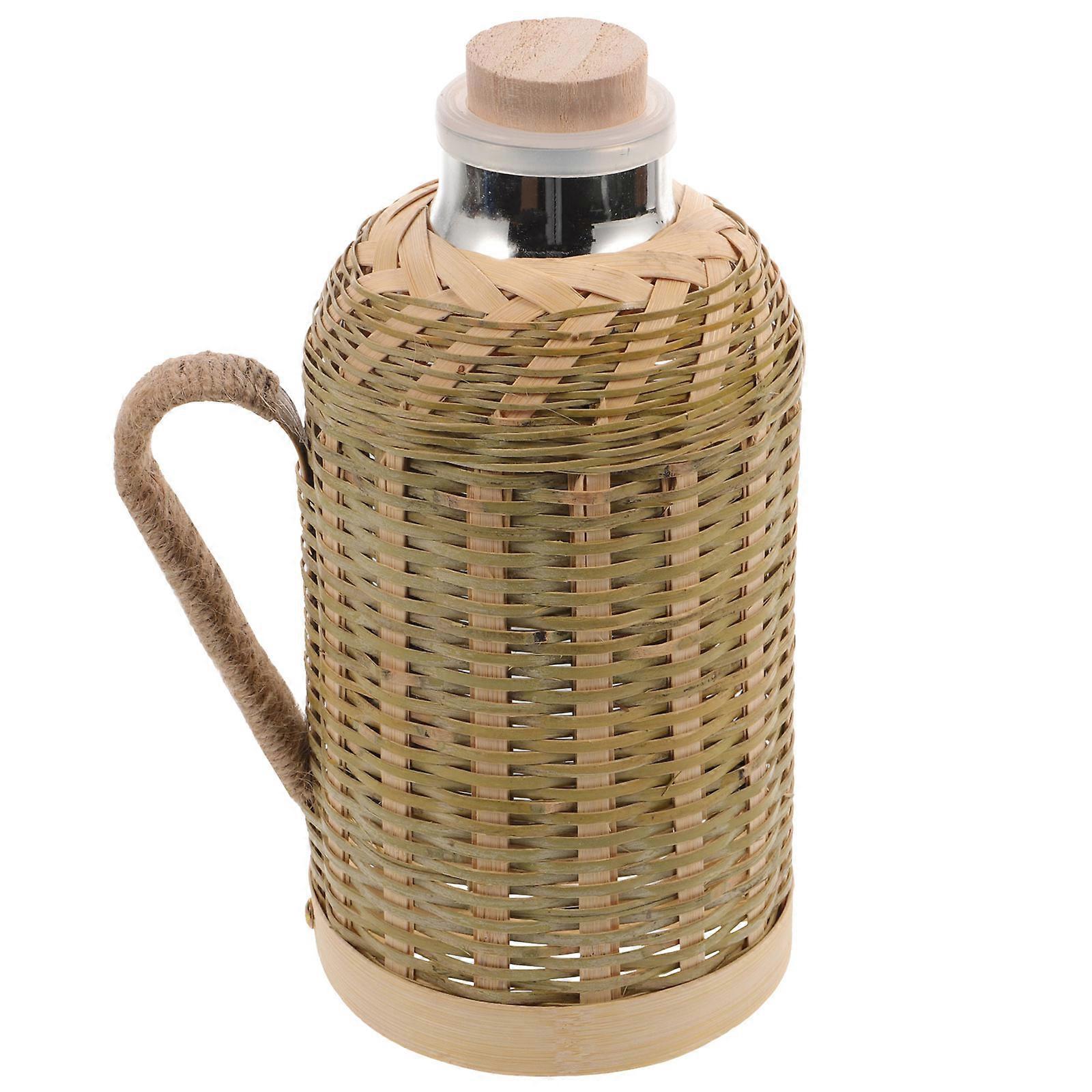 Thermal Insulation Bottle Blue Color Retro Design 1Set Perfect For Household Users Easy To Use