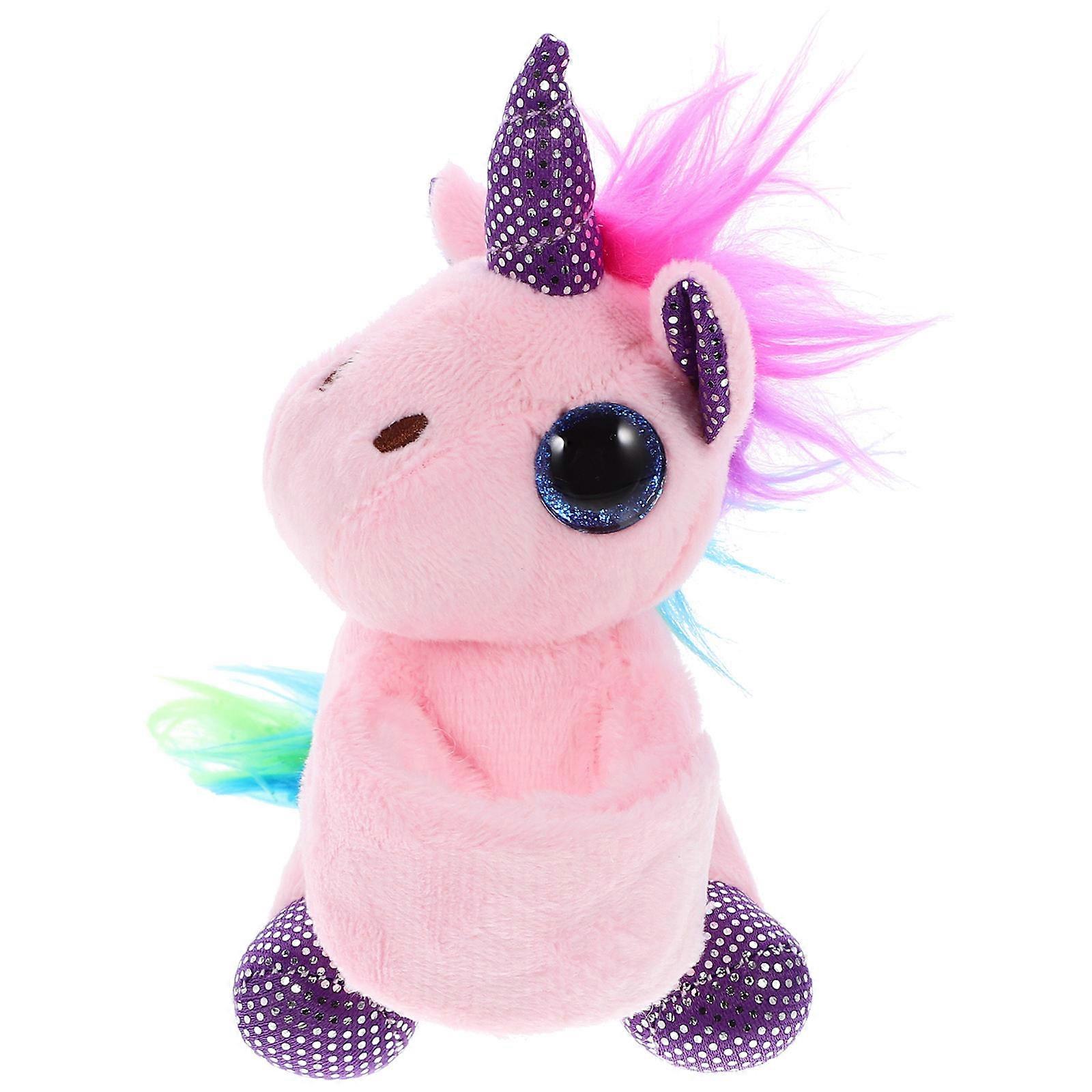 Plush Unicorn Slap Bracelet Stylish Appearance Game Prizes For Kids 1Set