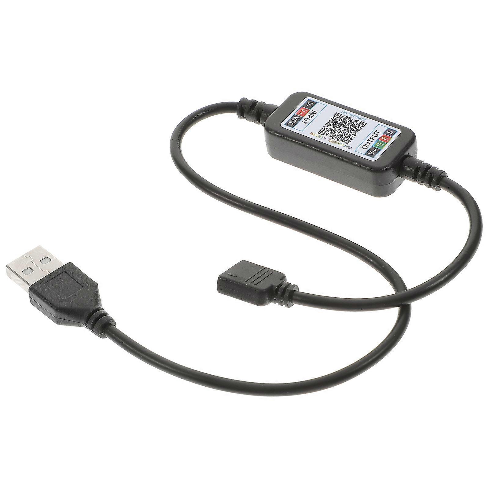 Multi- Led Controller For Light Strip Wireless Control Suitable For Various Occasions 43X1.5X0.5CM Black 1Pcs
