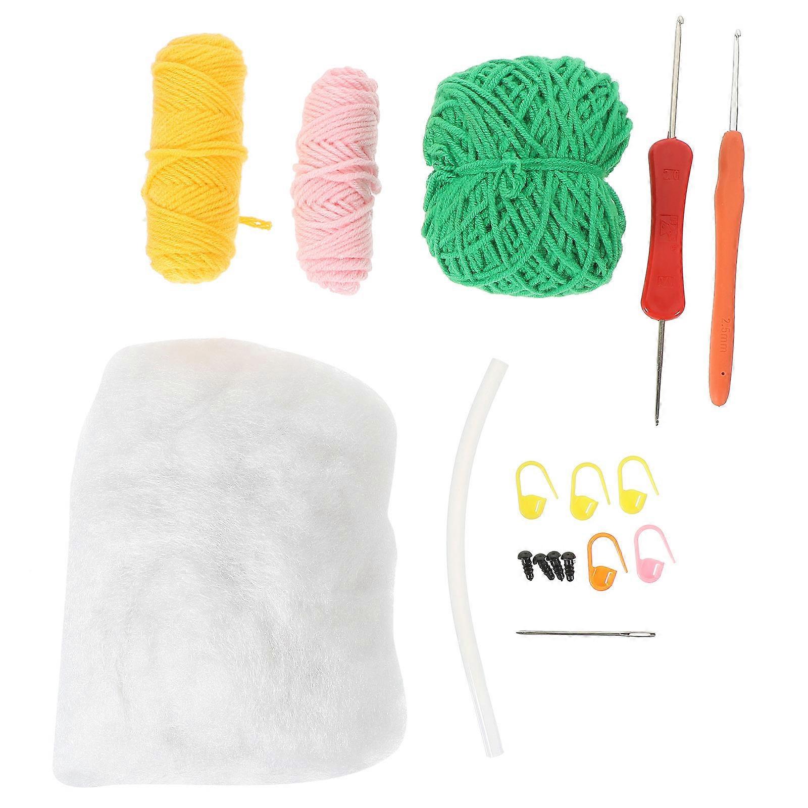 Starter Crochet Kit 1 Set Dinosaur Shape Perfect For Craft Enthusiasts Home Office Decoration