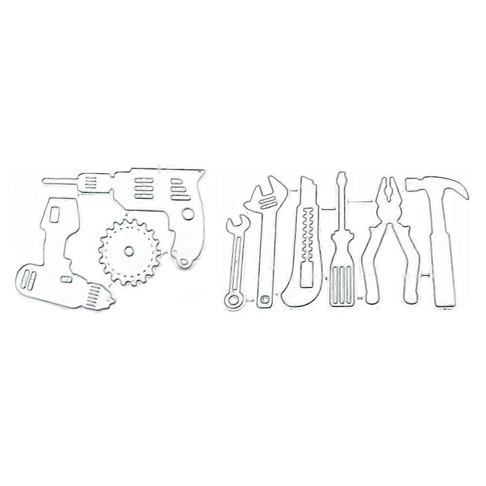 Crafting Stencils For Children And DIY Enthusiasts 2Pcs Various Patterns Handcraft Tool Durable Carbon Steel