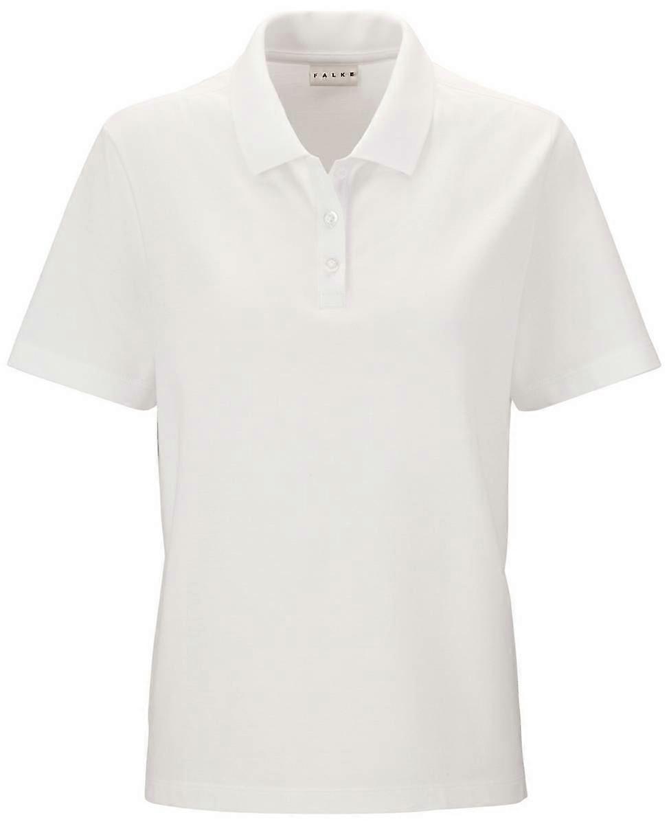 Falke Pima Pique Boxy Polo Shirt  - White