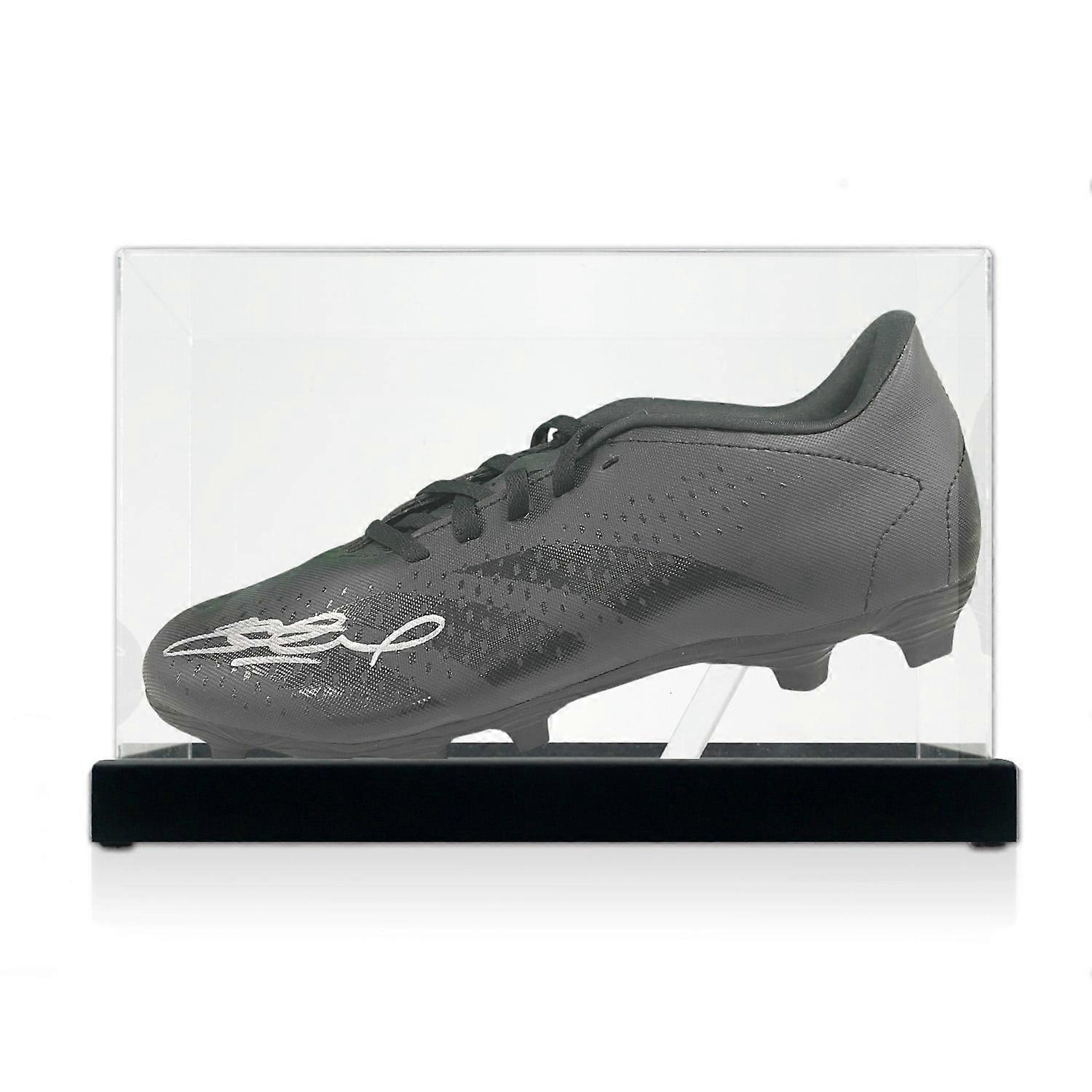 Steven Gerrard Signed Football Boot. Display Case