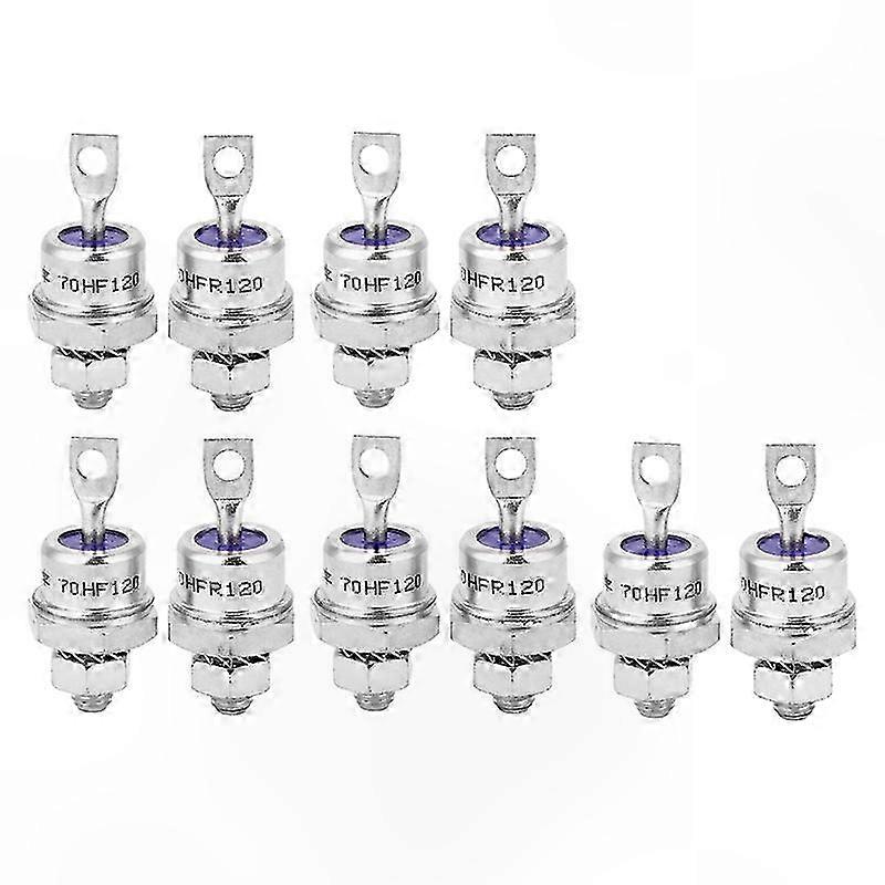 High Power Rectifier Diodes 70A 1200V Spiral Metal Stud Type for Industrial Applications