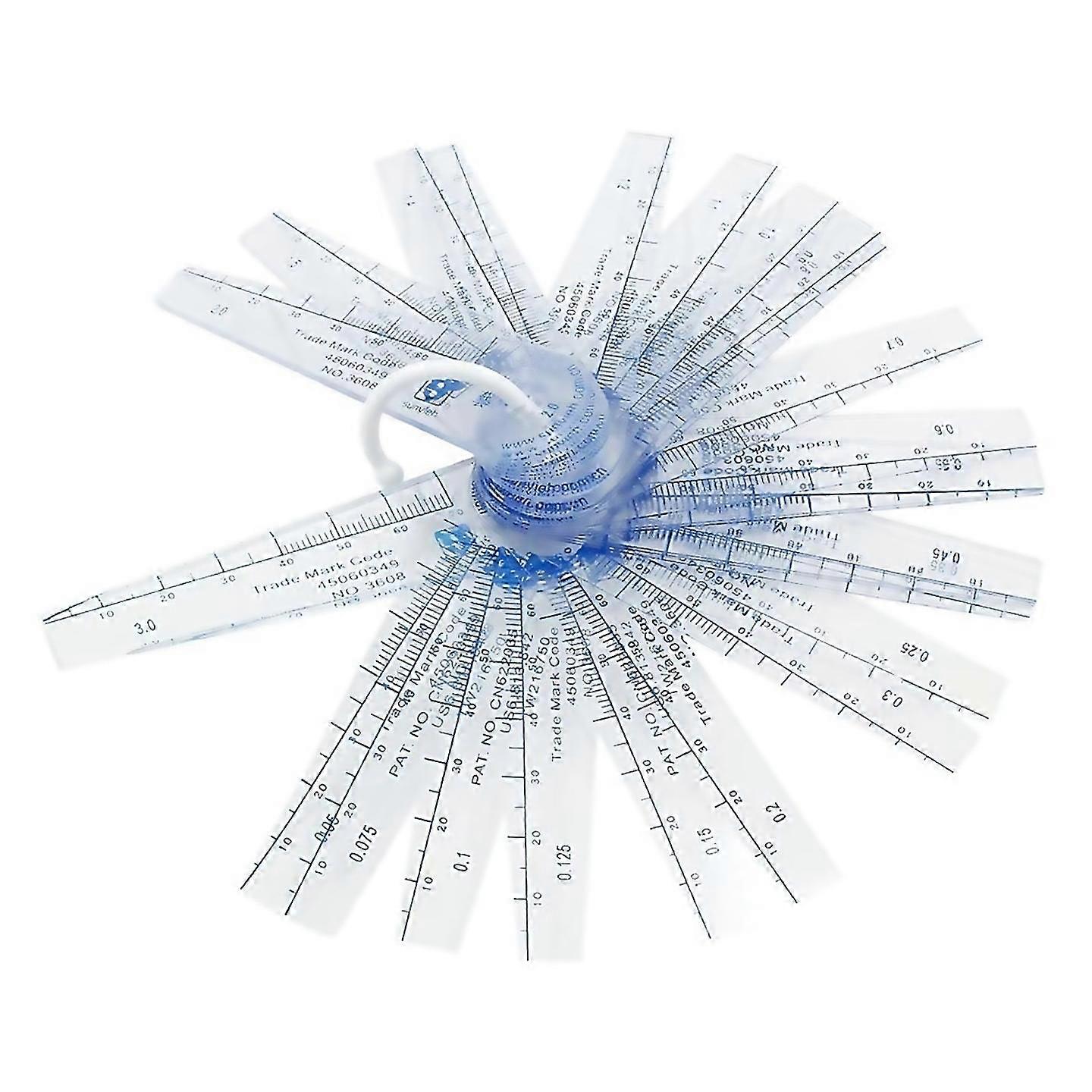 For 1 pack plastic feeler gauge 0053mm thickness measuring tools