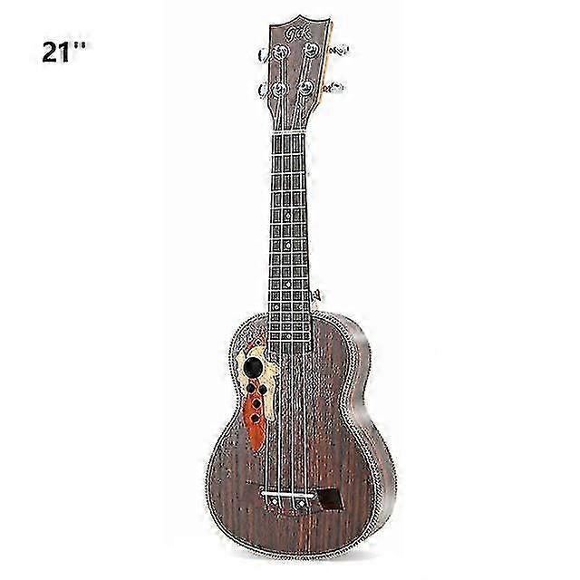 21 Inch G-Style Ukulele - Beginner 4-String Acoustic Instrument (UK)