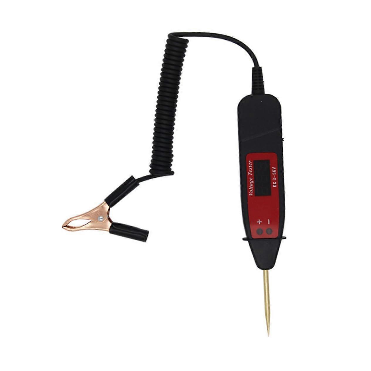Digital Circuit Tester For Cars With LCD Display Automotive Voltage Tester For Vehicle Repair And Maintenance