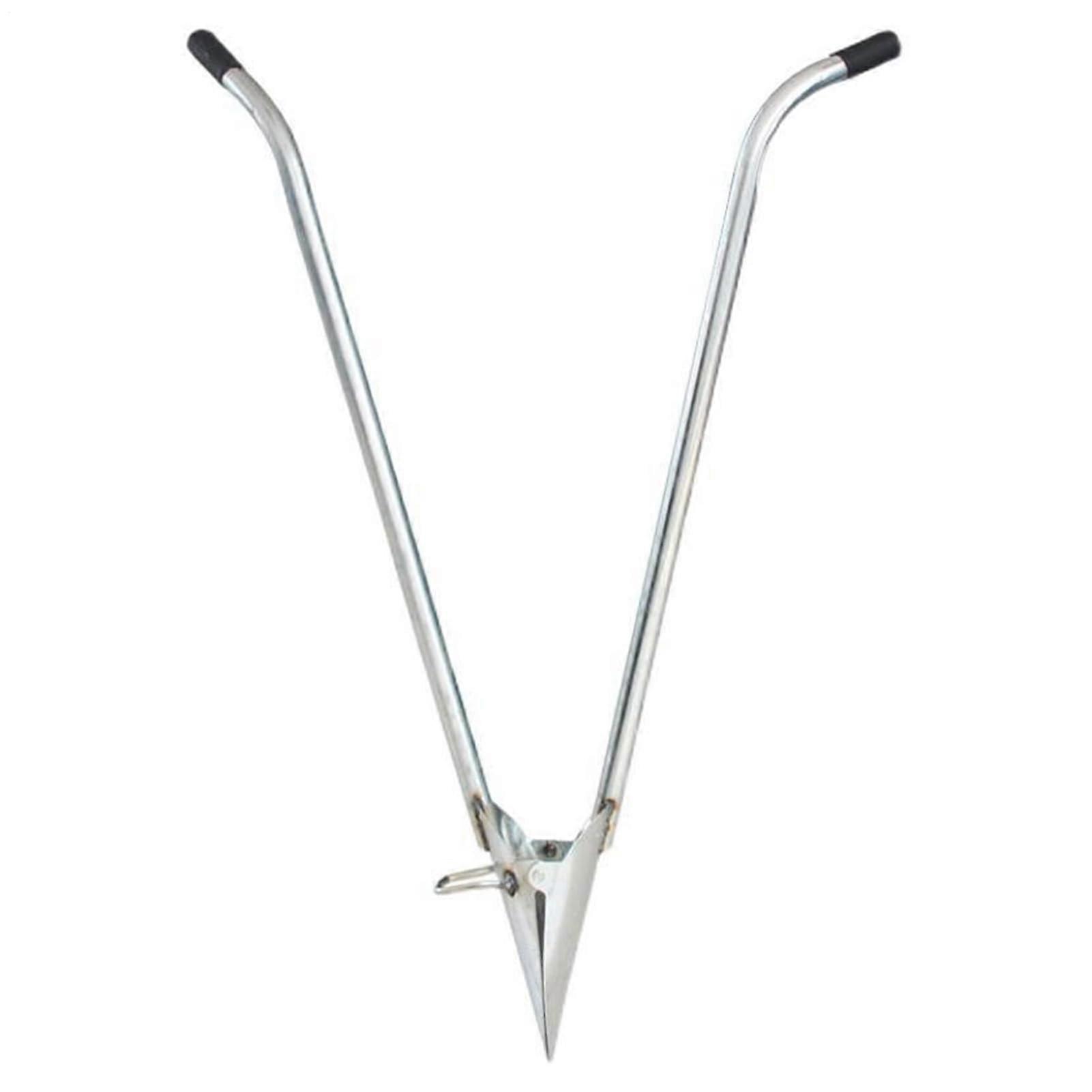 Stainless Steel Garden Transplanting Tool with Ergonomic Handle for Bulbs and Fruit Trees