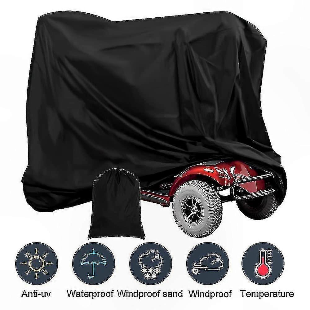 防水ヘビーデューティモビリティスクーターカバー、車椅子およびバイクの保管用の190Dオックスフォード防塵保護