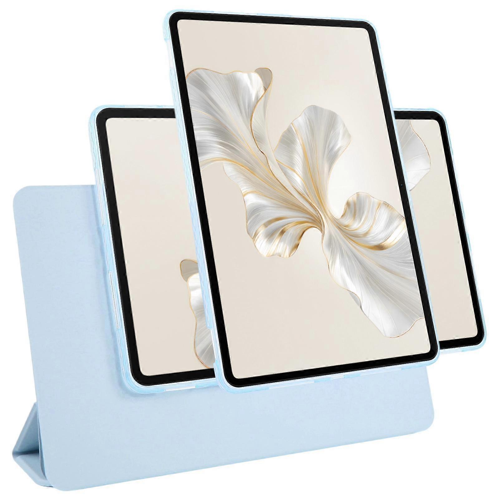 Trifold Magnetic Split Acrylic Leather Tablet Case For Honor Pad 9 12.1