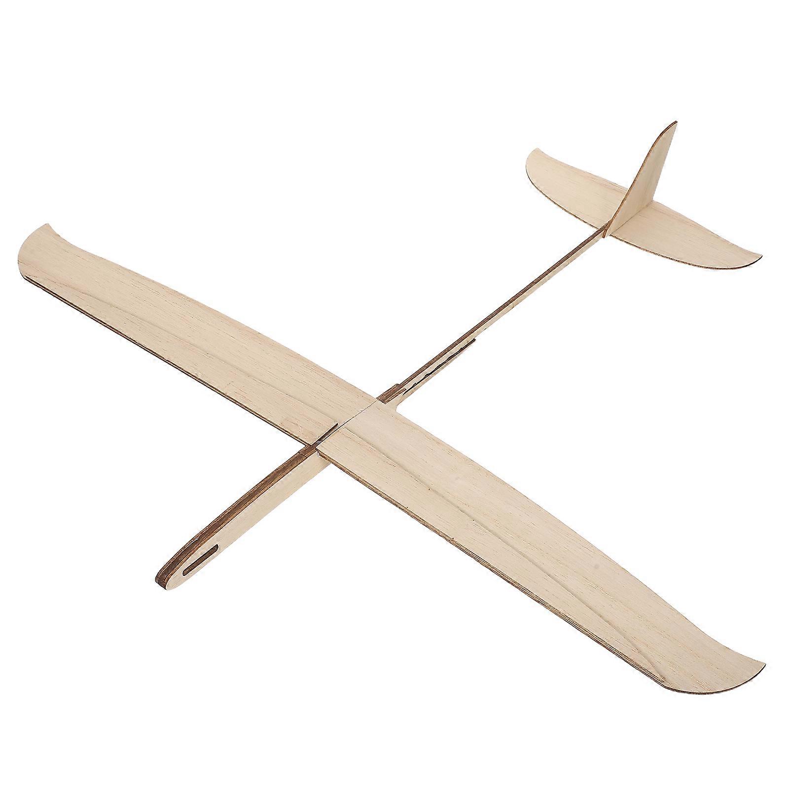 Unfinished Wooden Airplane Model Kit for DIY Crafting, Painting, and Skill Development, Durable Glider Plane for Birthdays, School Projects, and