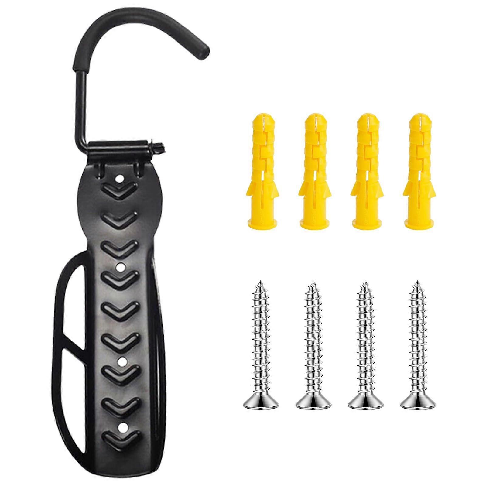 Road Bike Storage Fixed Hanging Hook Wall Mount Bicycles Holder Black