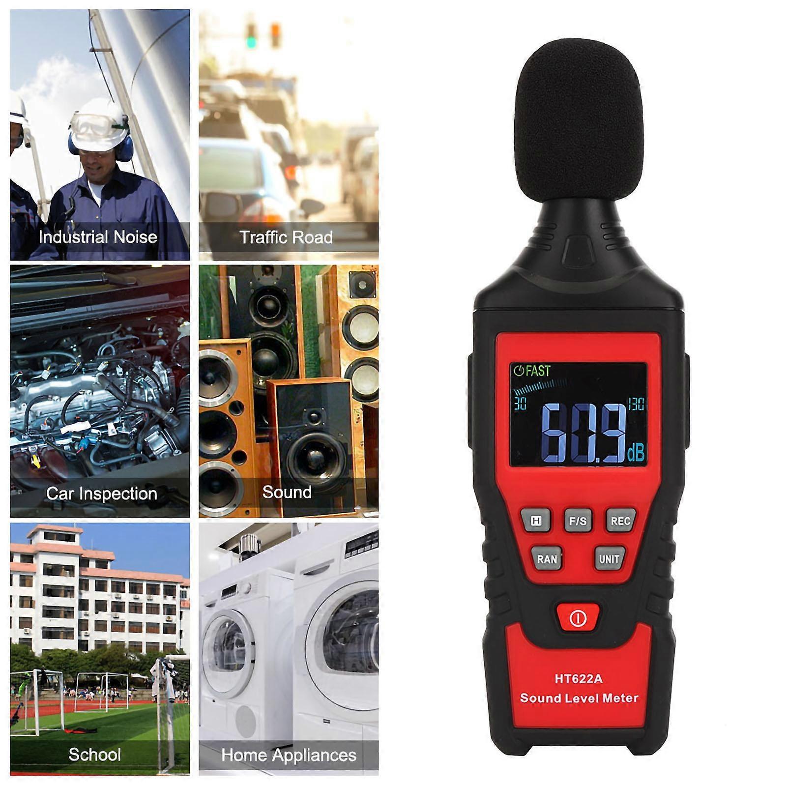 HT622A Digital Sound Level Meter 30-130dB LCD Noise Tester
