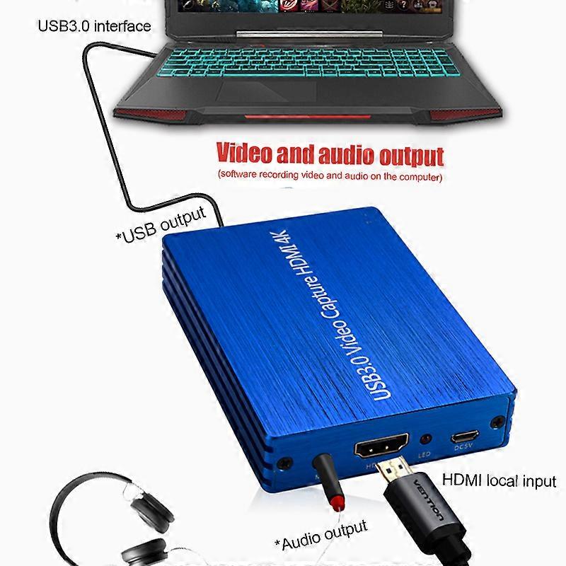 4K HDMI Recording Box HD Video Capture Card 1080P Video Recorder Treiberlos für