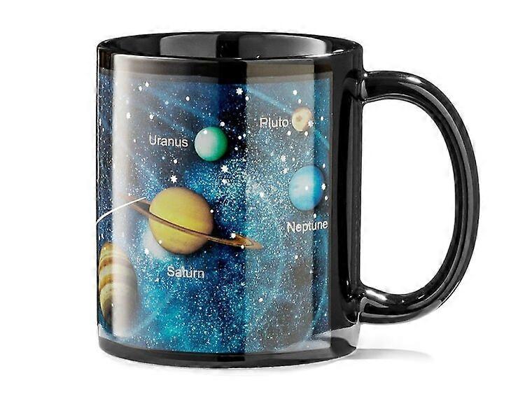 Solar energy color-changing mug, complete pattern appears when heated, comes in a colorful gift box