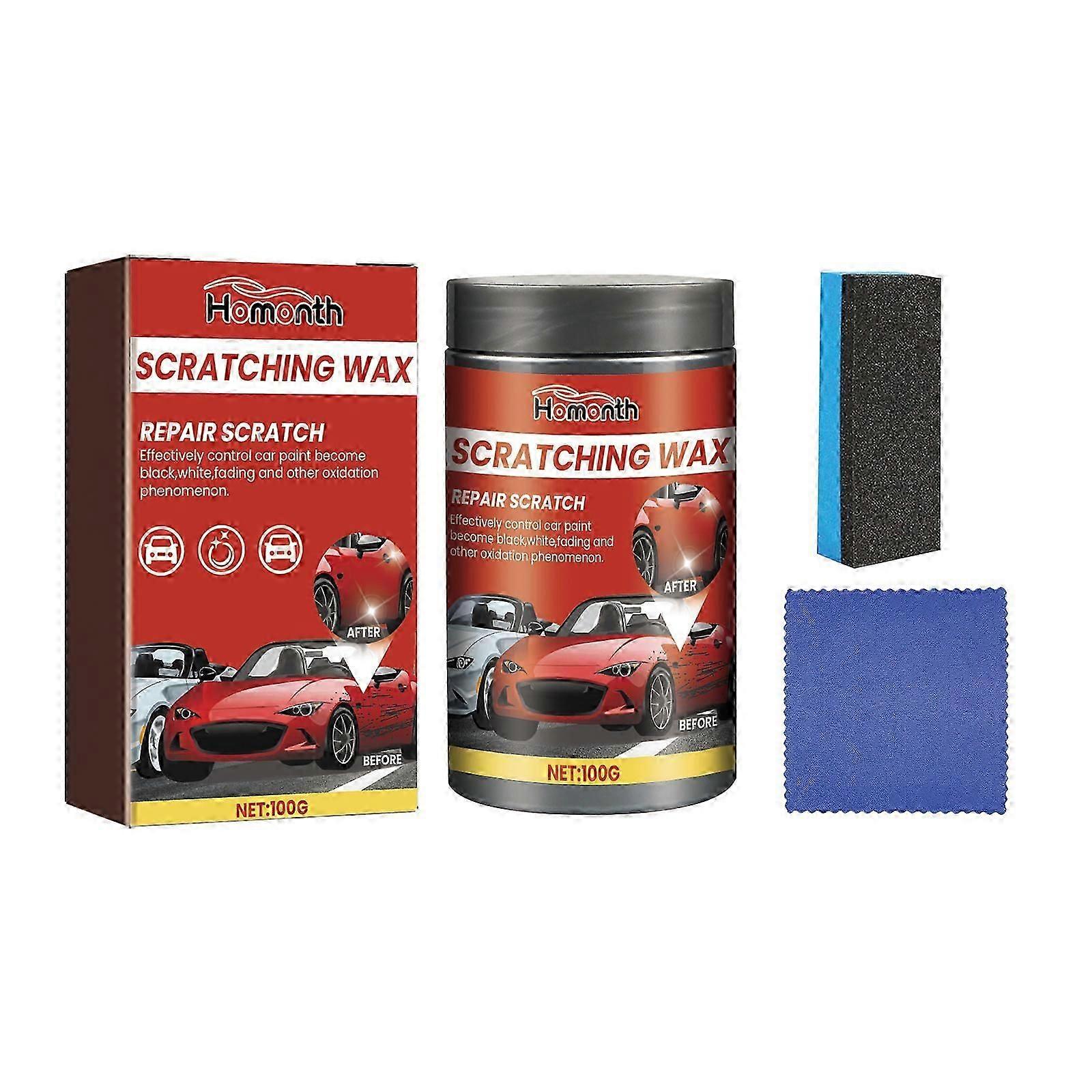 Homonth car paint scratch remover car paint scratch repair cleaning rag scratch maintenance agent