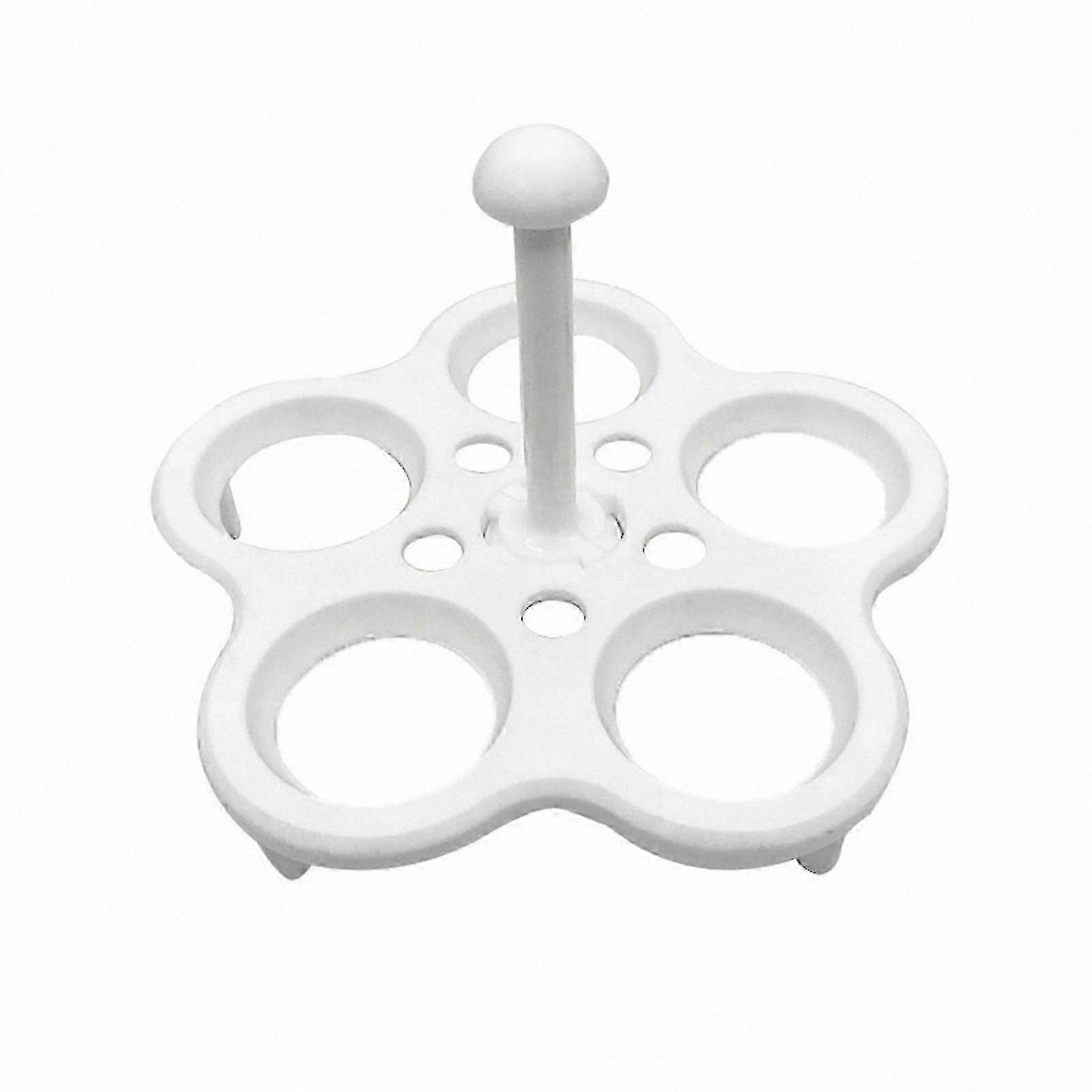 5-Hole Egg Steamer Rack with Handle, Food Grade Plastic Kitchen Accessory for Cooking Essentials