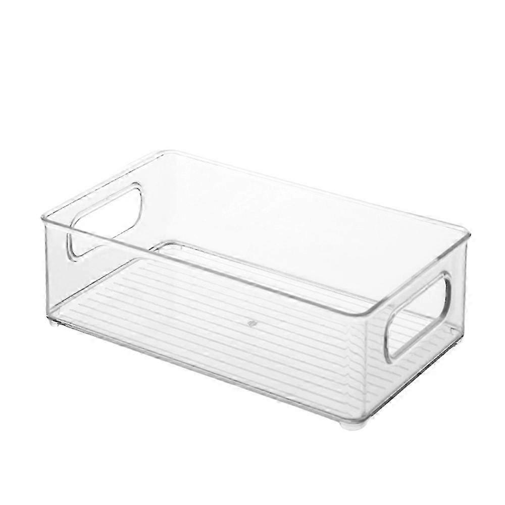 2 Pack Storage Box Transparent Plastic Fresh-keeping Box Transparent Box Refrigerator Fresh-keeping Storage Box--
