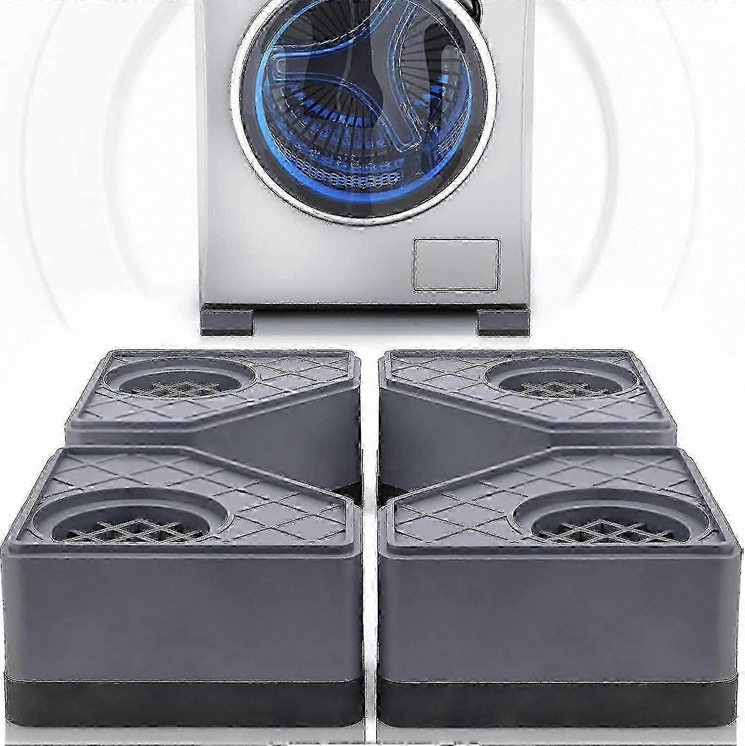 4-Pack Durable Anti-Vibration Feet for Washing Machines - Noise-Reducing Rubber Pads
