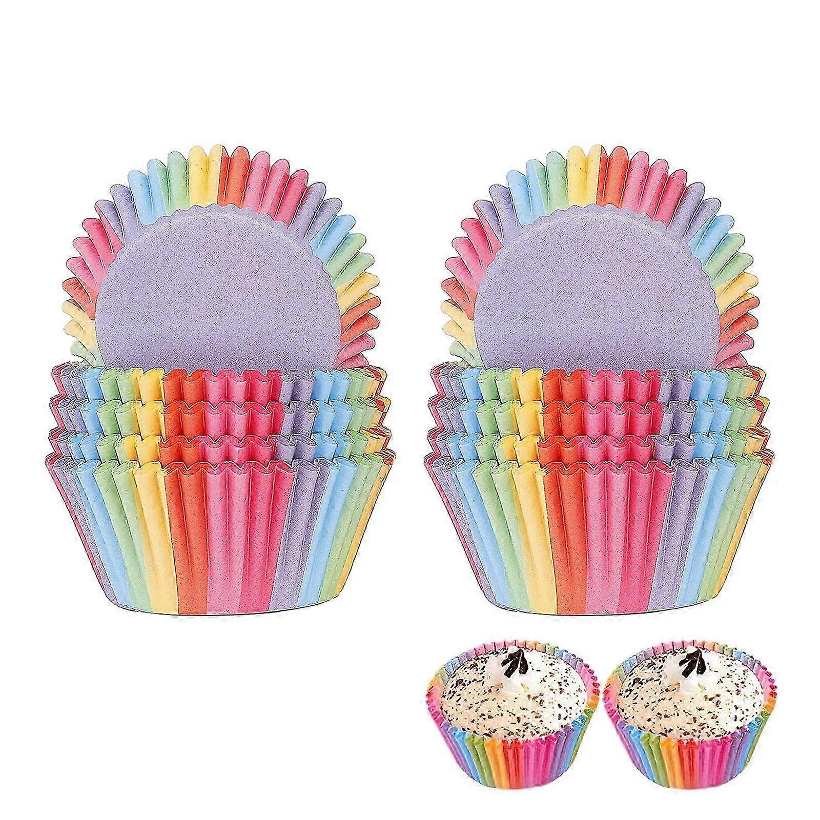 Cake Paper Cup, 100Pcs Cupcake Cases Baking Cups for Family Oven We...