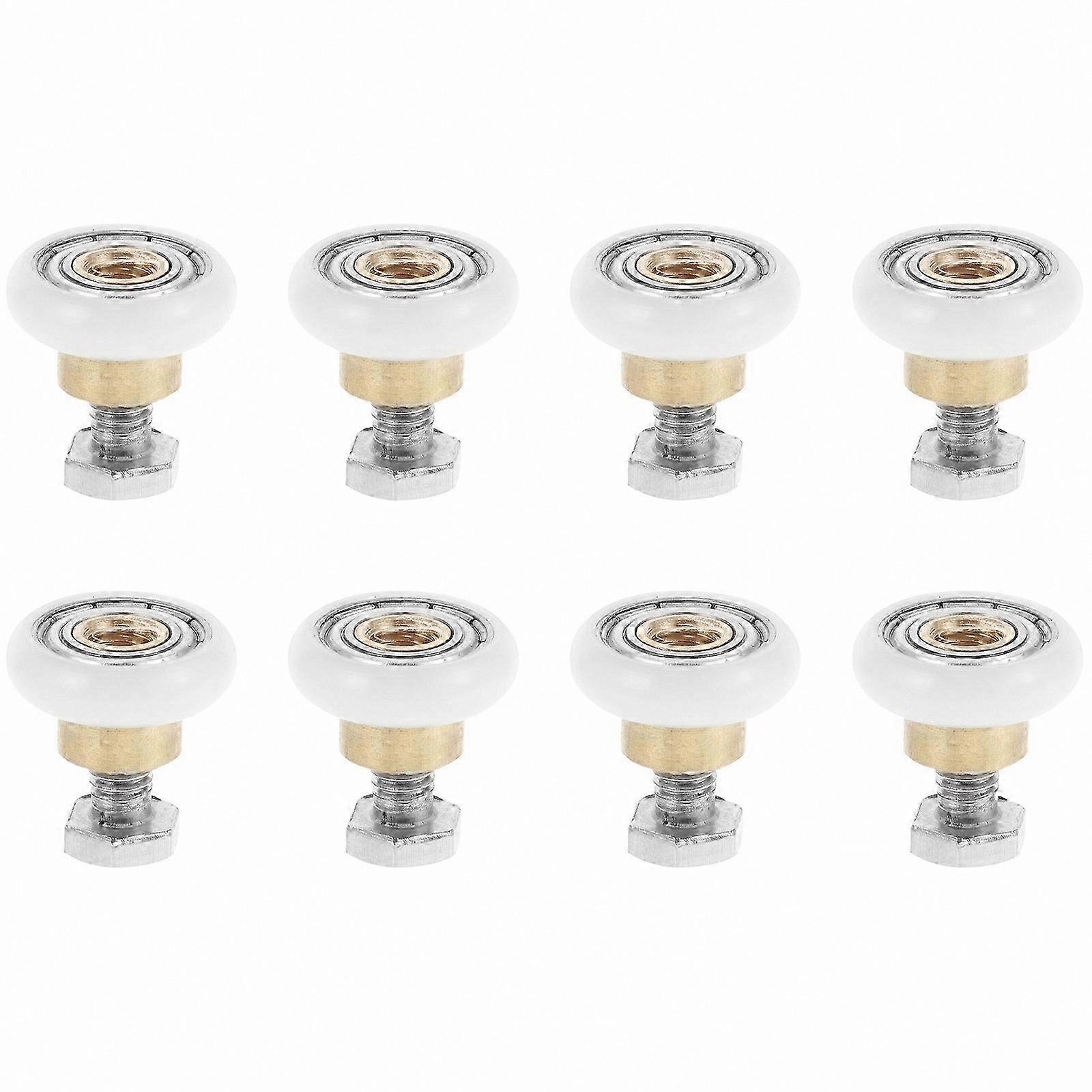 8-Pack Sliding Shower Door Rollers - Replacement Wheels for Glass Doors